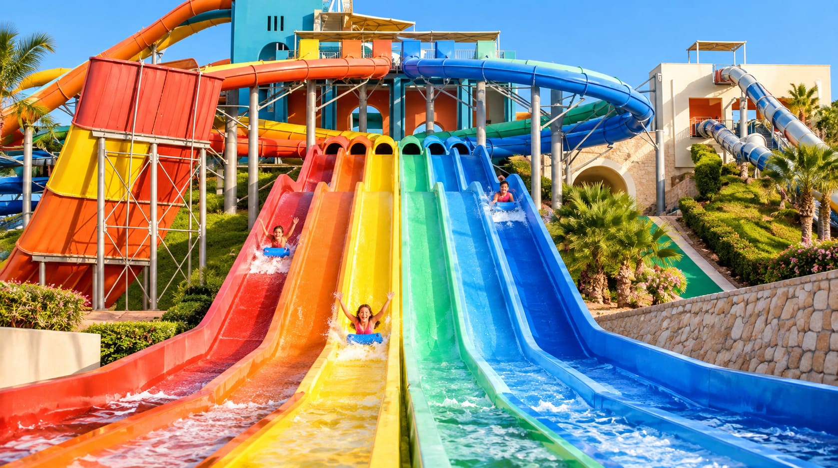 Аквапарк Makadi Water World  —  день драйва  и  веселья